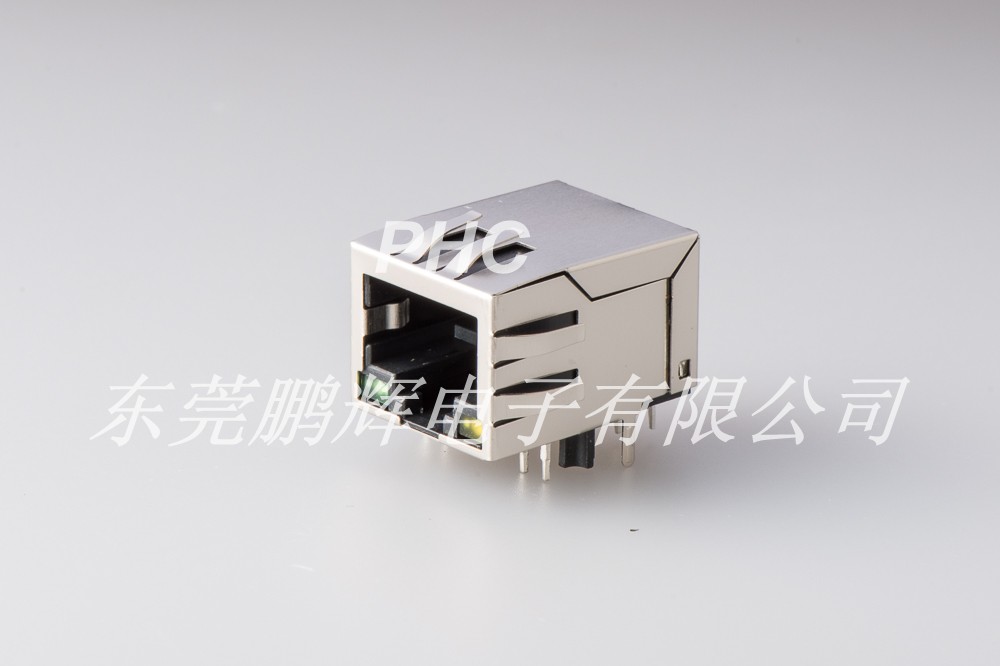 RJ45 10P10C 全包带灯带弹千兆滤波器