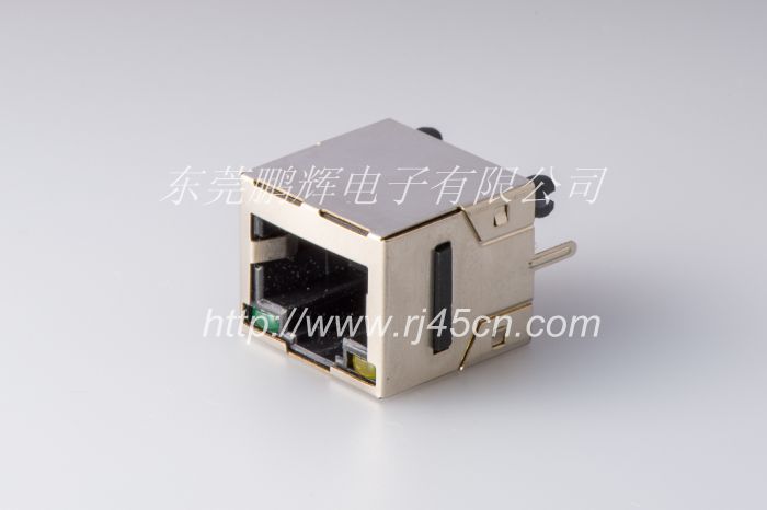 RJ45JACK 8P8C屏蔽180度网络插座带边